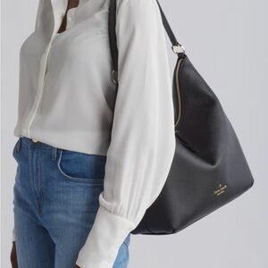 Kate Spade Sleek Black Hobo Bag